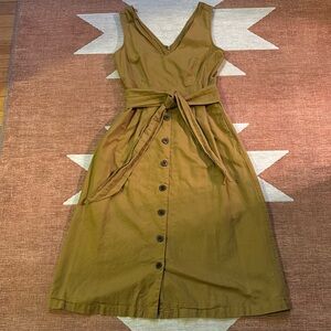 Size 4 Gap brown midi dress